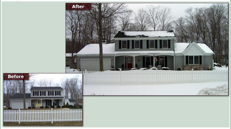 Before and after: two-story remodel