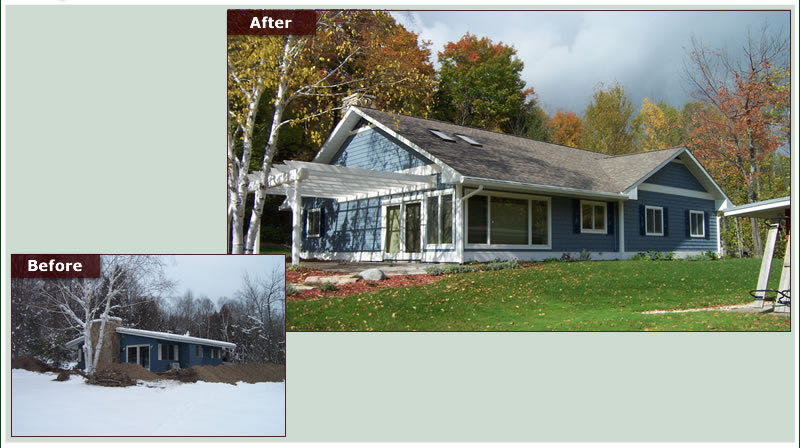 Before and after: blue cottage remodel